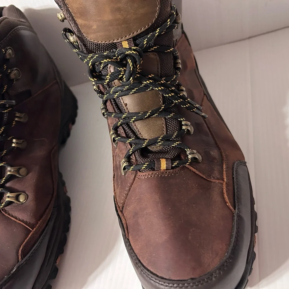 Skechers SN 65529 EWW leather traven hiking boots waterproof men size 16 - Picture 5 of 10